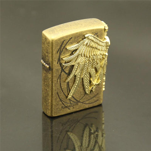 Vintage Carving Cigarette Lighter
